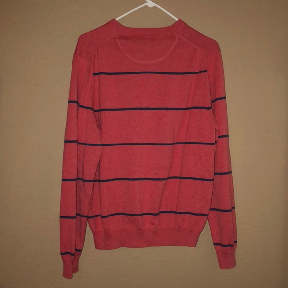 Brooks Brothers pullover sweater coral/blue sz M - Picture 3 of 3
